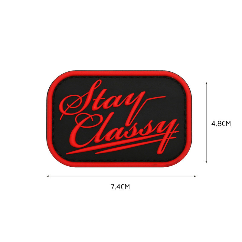 Eco-friendly New Design Customized Embossed Logo Silicone PVC 3D Soft Rubber Patches for Garment