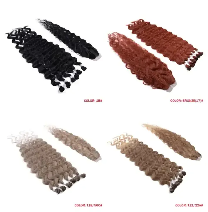 Rebecca High quality premium fiber body wave ombre blonde bundles rattan weaving material pictures synthetic weave hair packs