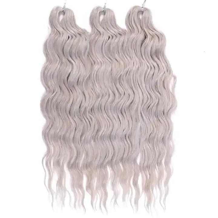 Rebecca Hot sale premium fiber heat resistant water wave locs ombre passion twist hair crochet braiding synthetic hair extension