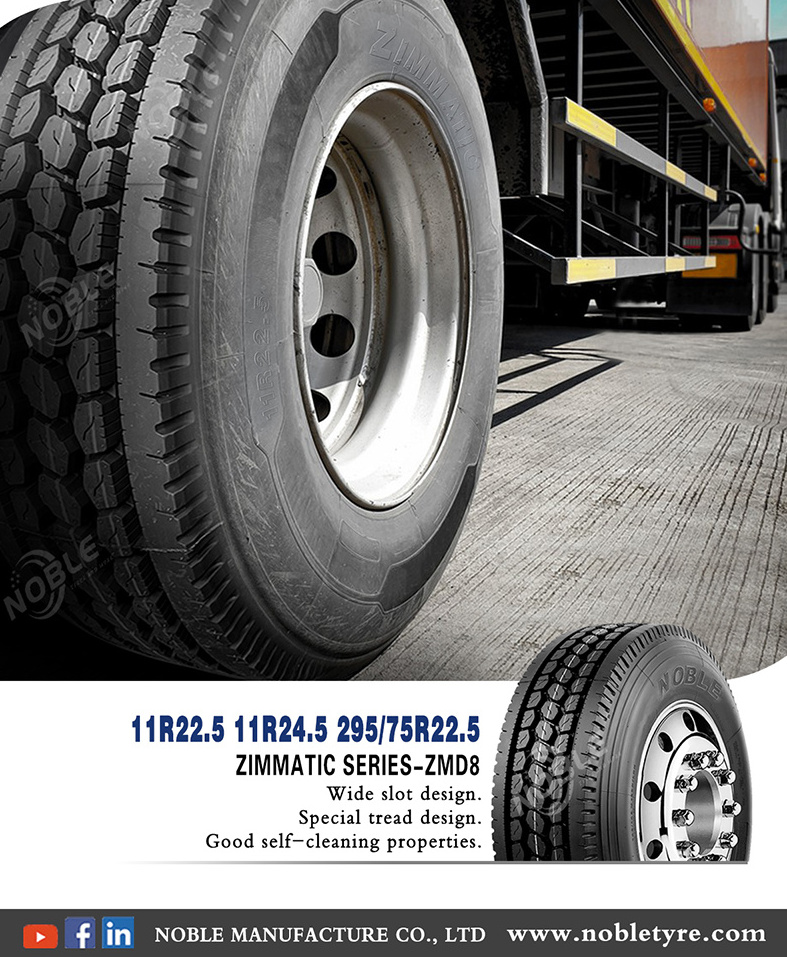 Wholesale new China radial Truck Tire 11r22.5 truck tires ZMD8 11R24.5 295/75R22.5 factory price truck tire