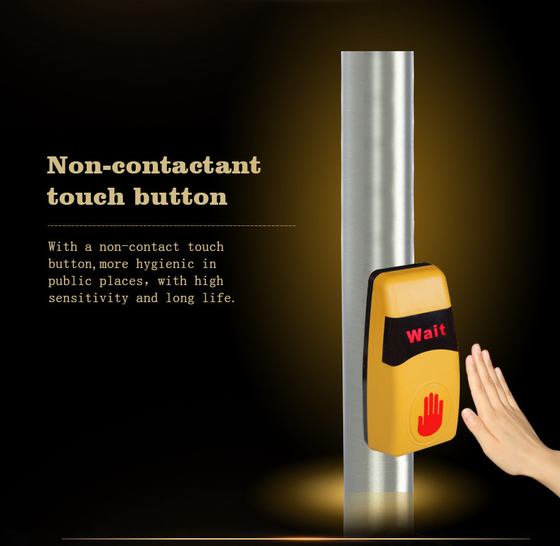 Cross traffic pedestrian light push button for safety crossing