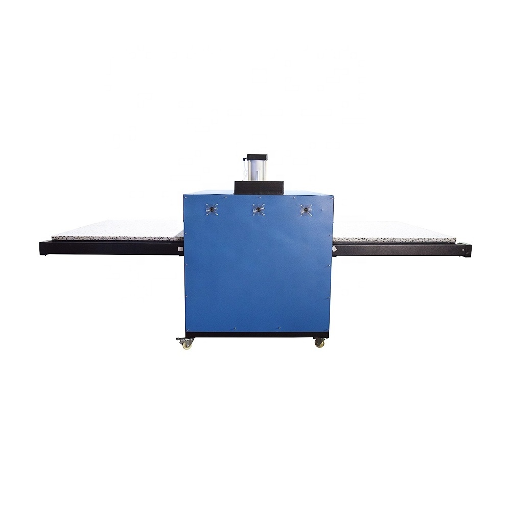 Manufacturer Large format pneumatic sublimation 80 x 100 heat press machine for  t shirt logo