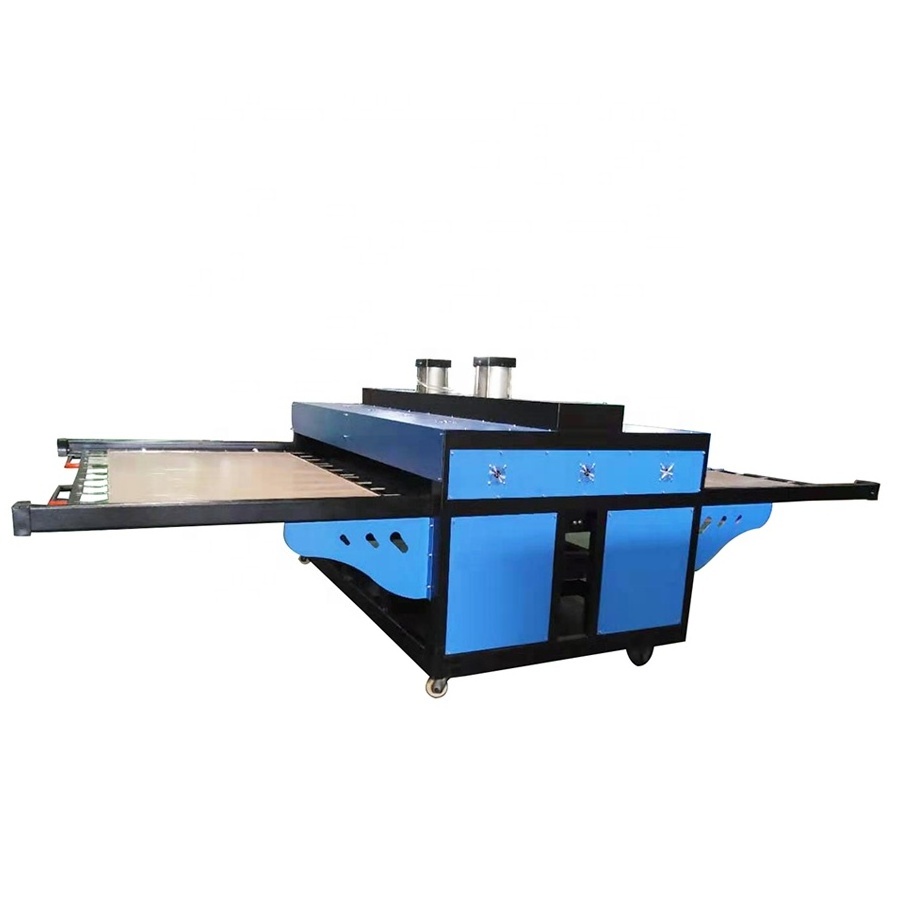 Manufacturer Large format pneumatic sublimation 80 x 100 heat press machine for  t shirt logo