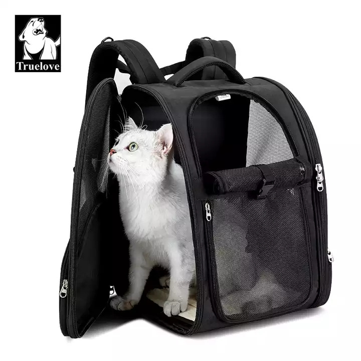 Portable Outdoor Foldable Cat Backpack Carrier Dog Carrier Expandable with Breathable Mesh for Small Dogs Cats pet Backpack bag