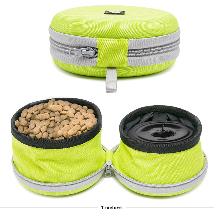 Outdoor Training Food Feeder With Zipper Outdoor Travel Pet Accessories Dog Feeding Bowl Convenient Bowl