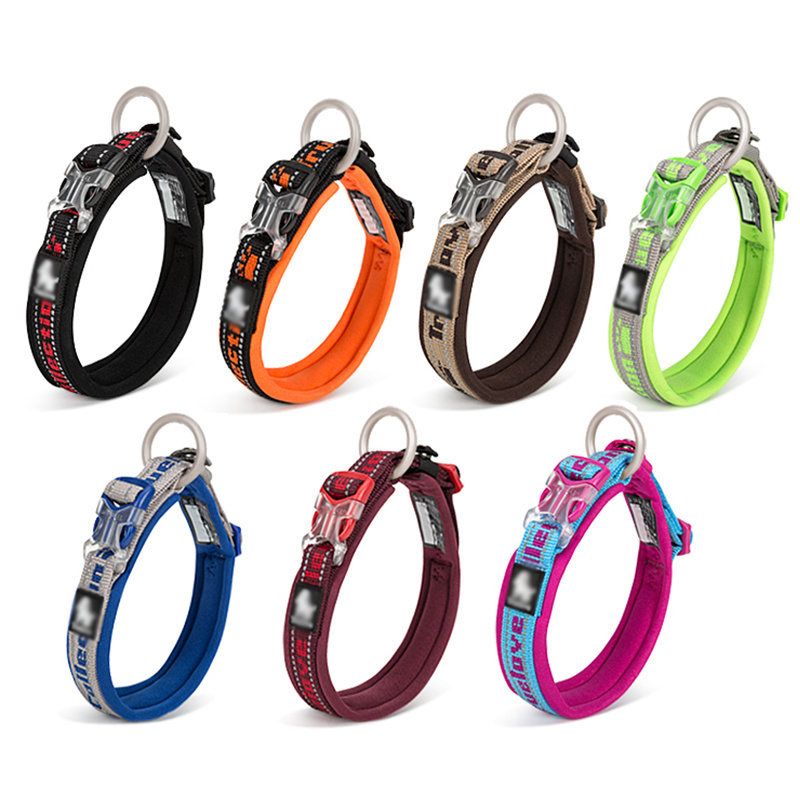 soft neck collar dogs polyester cat led dog collar with tactical dog collar