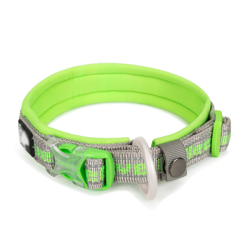 soft neck collar dogs polyester cat led dog collar with tactical dog collar