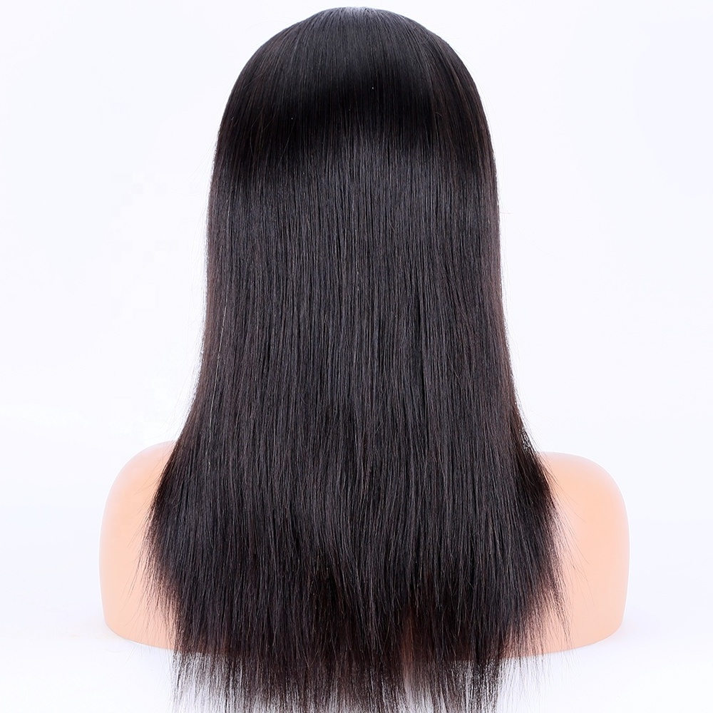 Slavic Hair 6'' HD swiss lace front wig Stock wigs luxury natural black front human hair wigs