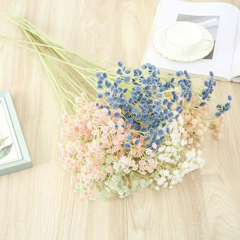 A69 Wholesale Artificial White Gypsophila Paniculata Floral Bulk Plastic Flower Babies Breath For Wedding Decoration