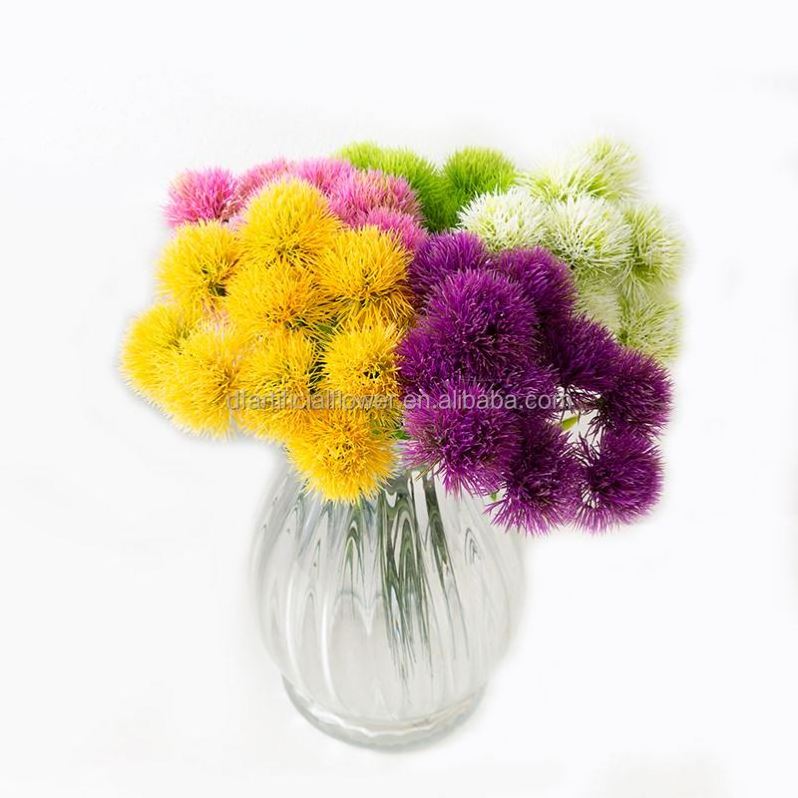 C126 Simulation flowers artificial wedding dandelion flower ball flowers dandelion Ping pong chrysanthemum Dandelion home decor