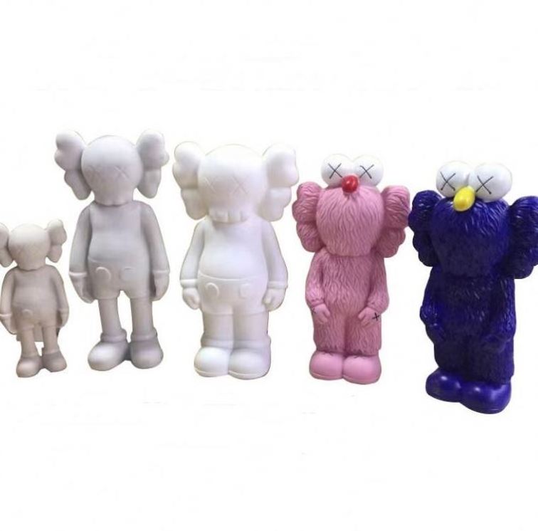 High Quality Fluid Bear Pouring Pure White Cartoon Doll Mould Creative Violent