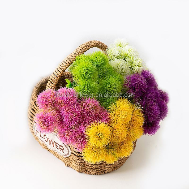 C126 Simulation flowers artificial wedding dandelion flower ball flowers dandelion Ping pong chrysanthemum Dandelion home decor