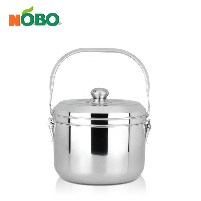 Commercial Industrial Large Capacity Braised Pot Stainless Steel Flame Free Energy Saving Cooking Pot