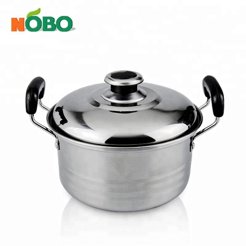 10pcs stainless steel stock pot set casserole cooking pot with pot handle