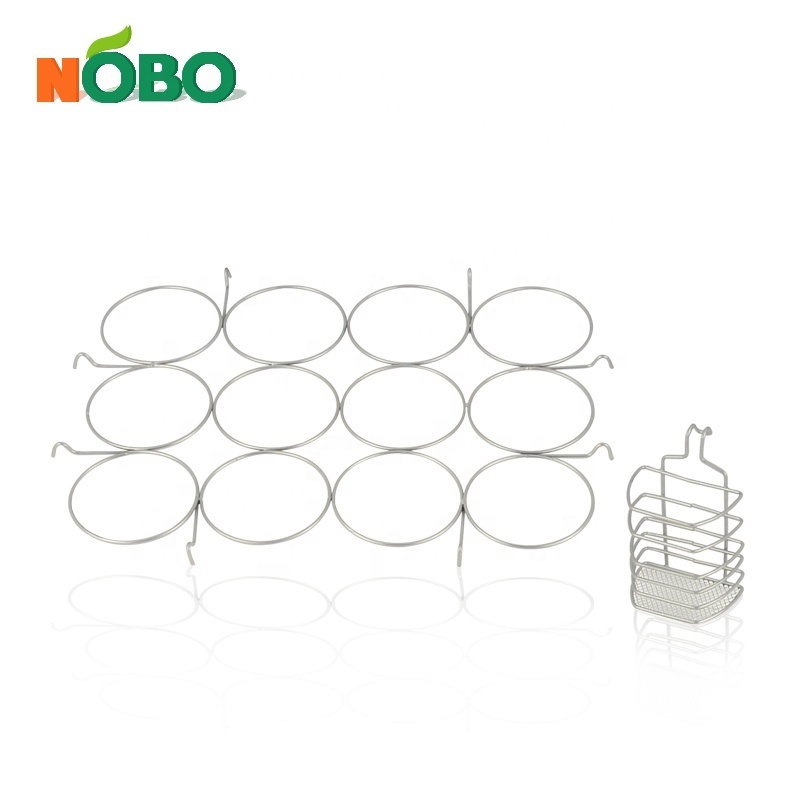 Household wire mesh serving metal storage basket stainless steel basket tray