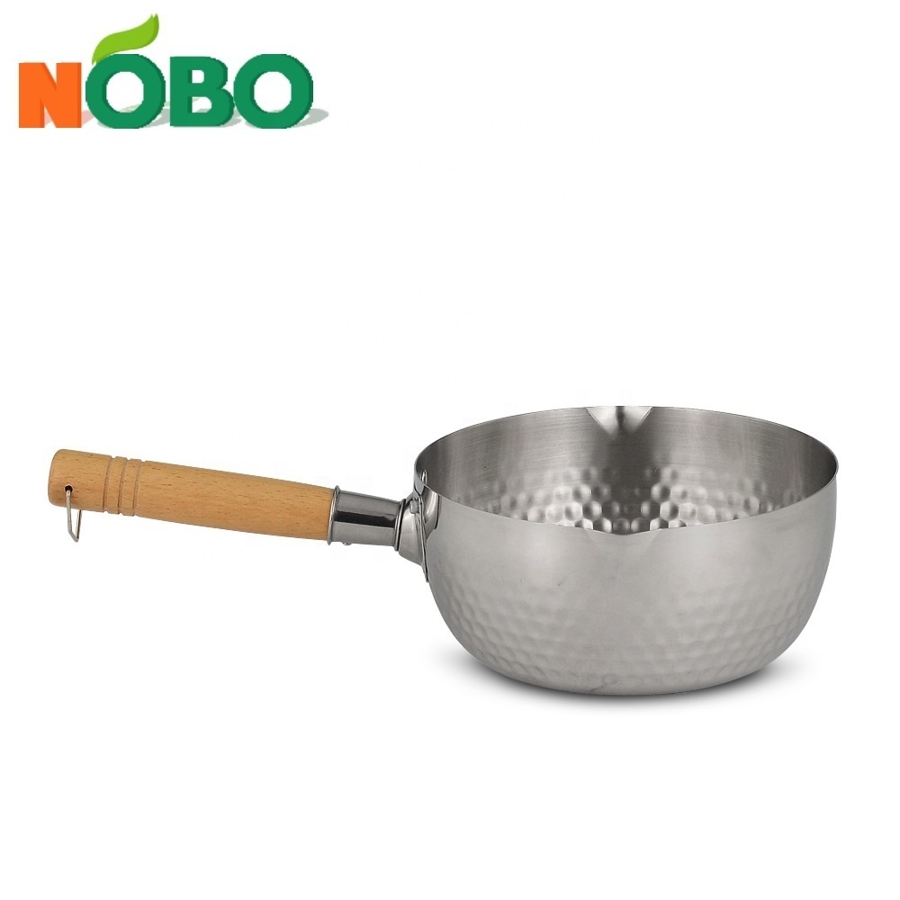 Guangdong caitang kitchen 304 stainless steel milk pan soup pot snow pan sauce pans with lid