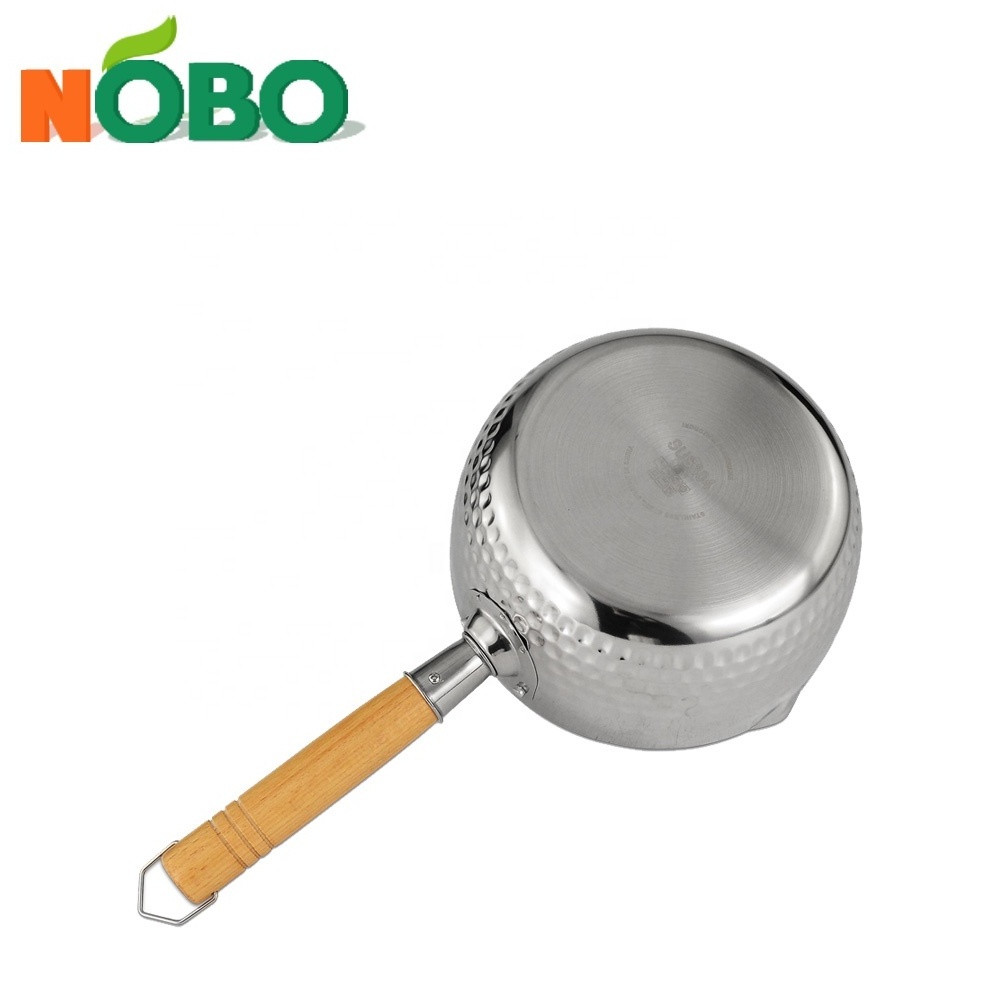 Guangdong caitang kitchen 304 stainless steel milk pan soup pot snow pan sauce pans with lid