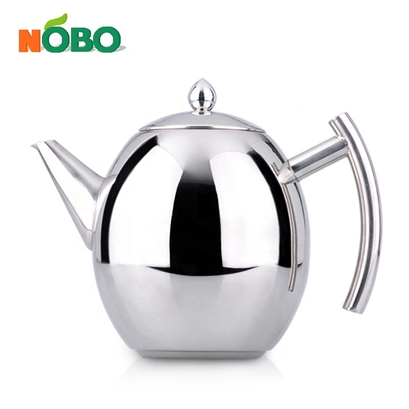 Turkish tea kettle samovar coffee pot induction Turkish tea pot with tea infuser