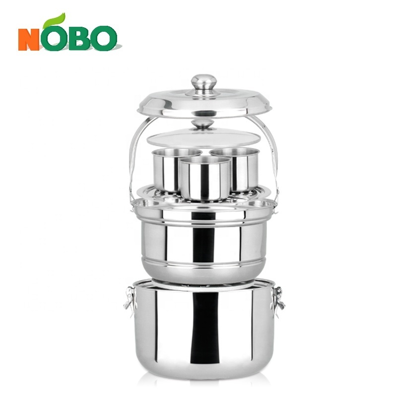 Commercial Industrial Large Capacity Braised Pot Stainless Steel Flame Free Energy Saving Cooking Pot