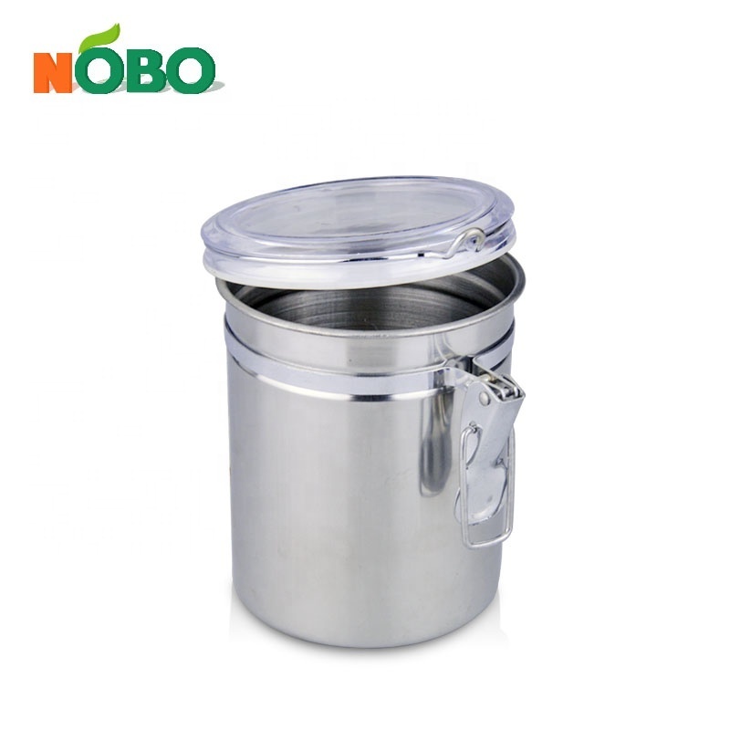 Bulk Hottest Lightweight Convenient Kitchen Seal Food Mason Jar Stainless Steel Storage Jar with Lids