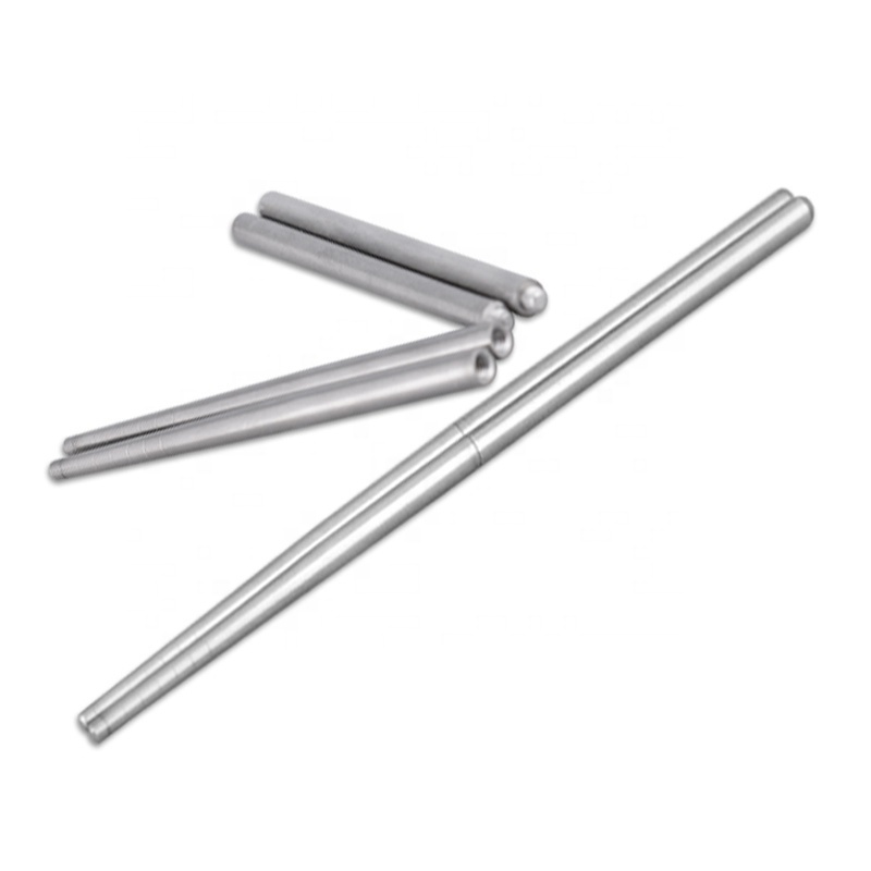 Factory bulk personalized portable metal japanese stainless steel collapsible chopsticks with logo