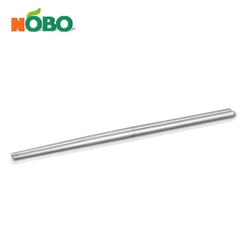 Factory bulk personalized portable metal japanese stainless steel collapsible chopsticks with logo