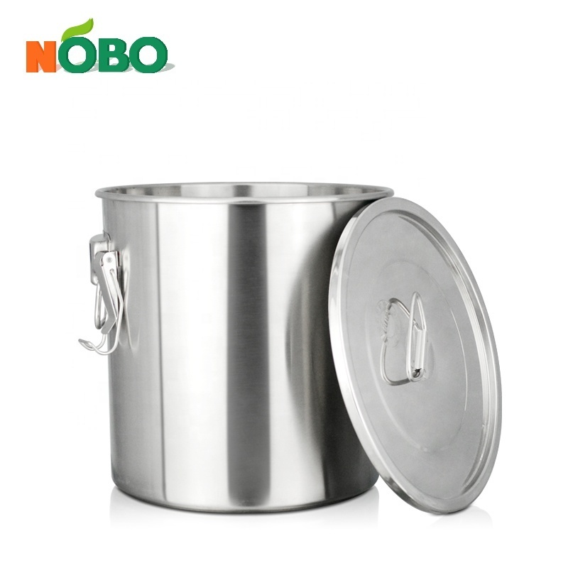 Silicone Seal Leakproof Farm Milk Storage Can Gallon Bucket Stainless Steel Milk Canister with Lids