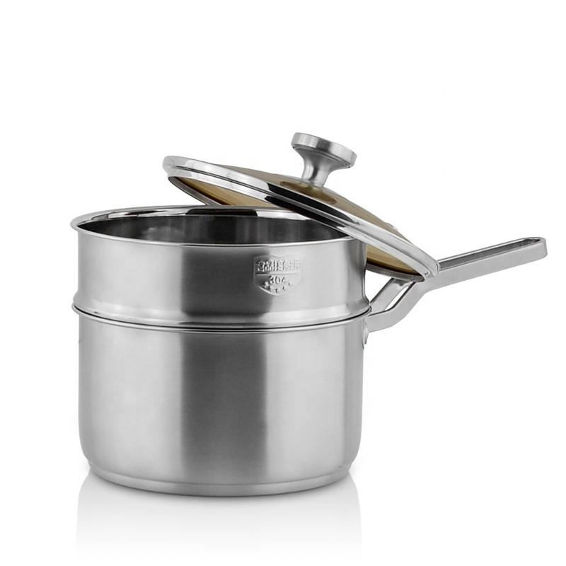 Kitchen Accessories Newest Durable Detachable Stainless Steel Steam Cooking Pot Saucepan