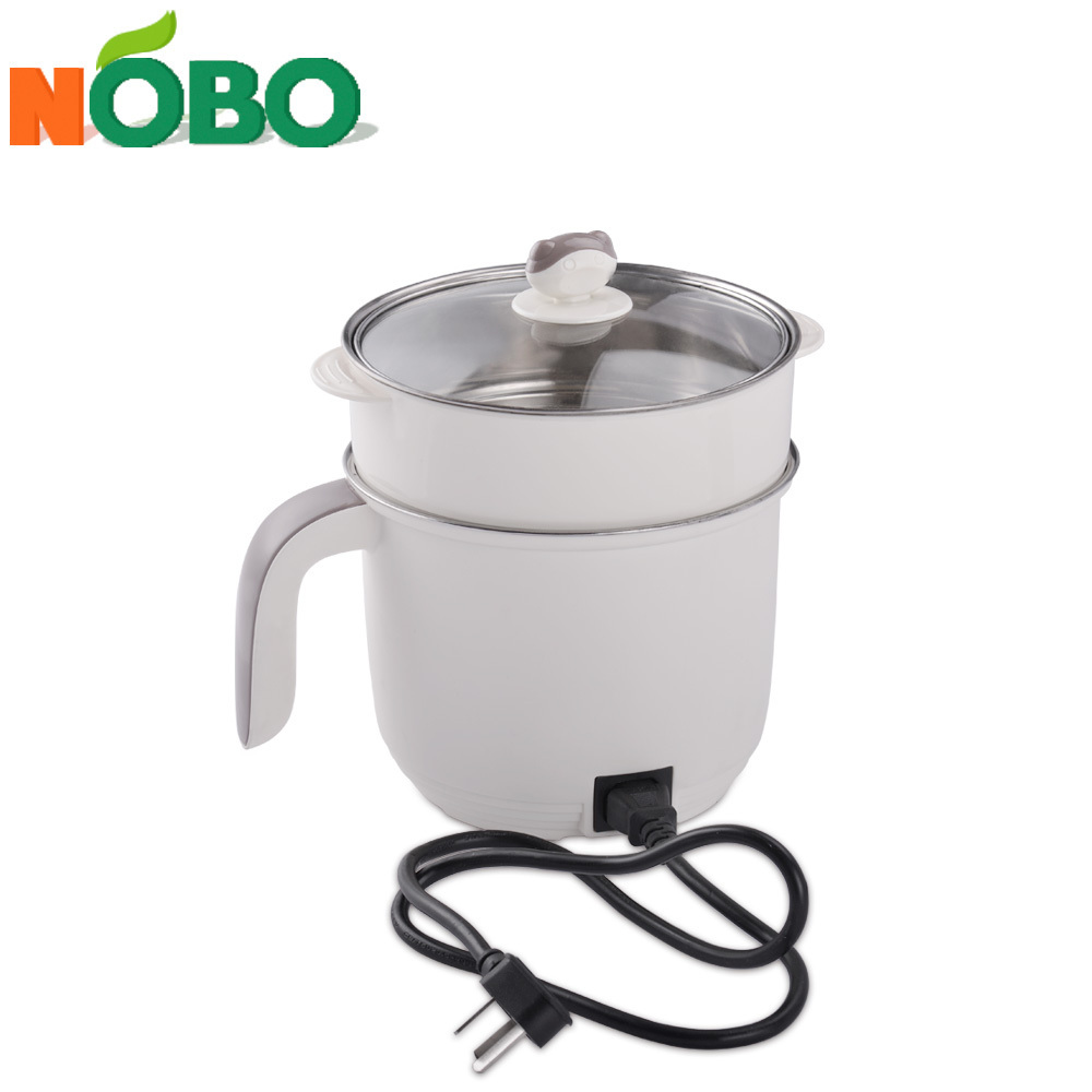 High quality portable multifunctional mini cooking hot pot noodle cooker electric pot with steamer