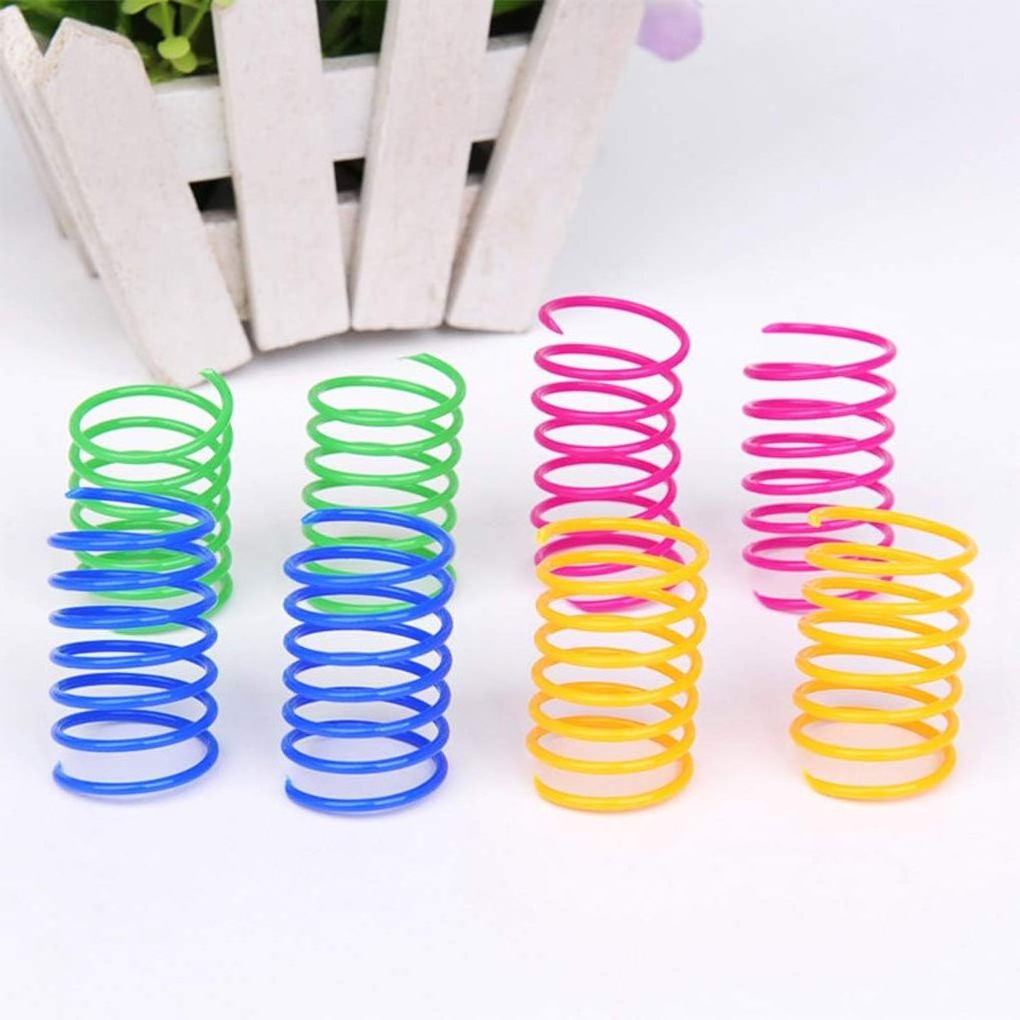 2024 New Popular Teasing Cat Toy Colorful Spiral spring Fun Interactive Training Self-excited Amusement pet cat toys