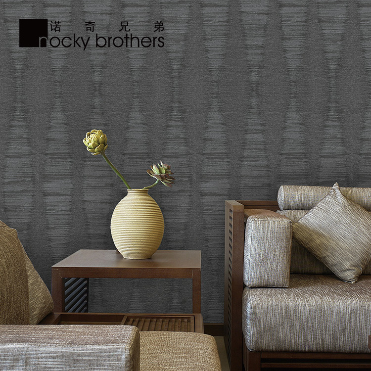 Plain and simple vertical diamond pattern nonwoven wallpaper is suitable for commercial use.