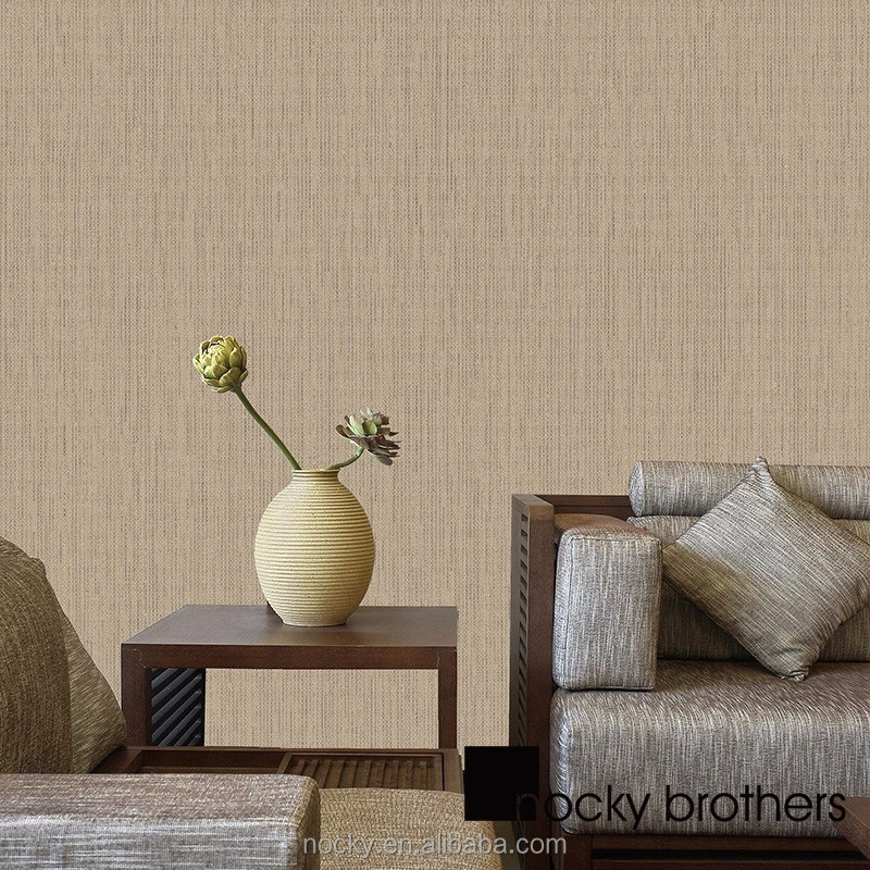 European wallpaper Contemporary and contracted Plain colored stripes natural textures for Living room TV wall wallpaper