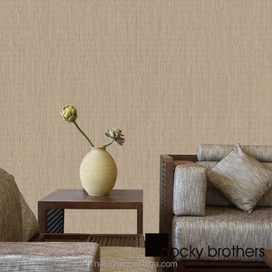 European wallpaper Contemporary and contracted Plain colored stripes natural textures for Living room TV wall wallpaper