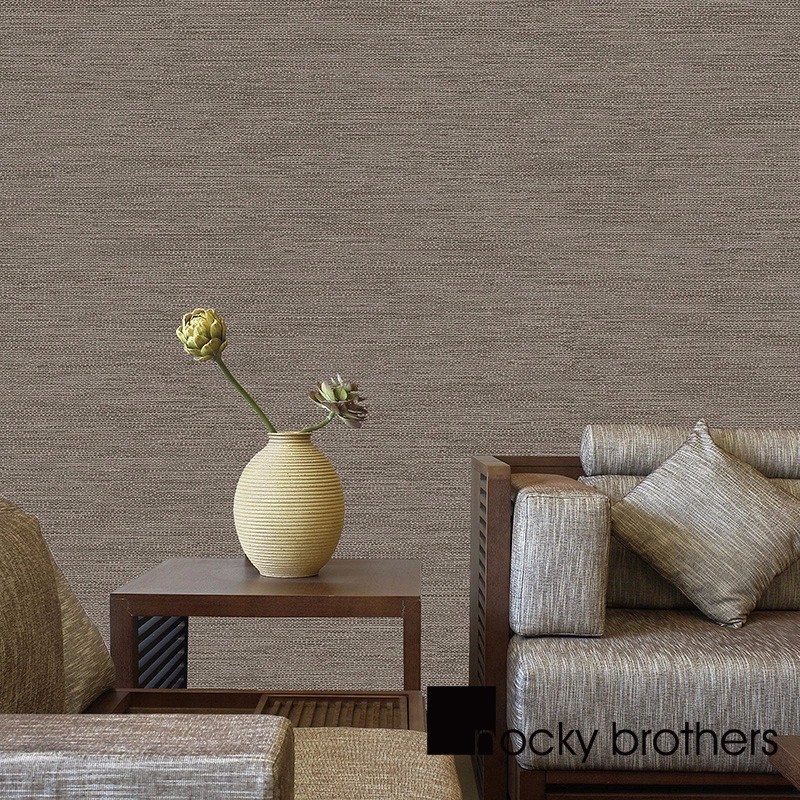 Plain and simple linen dot non-woven wallpaper for living room