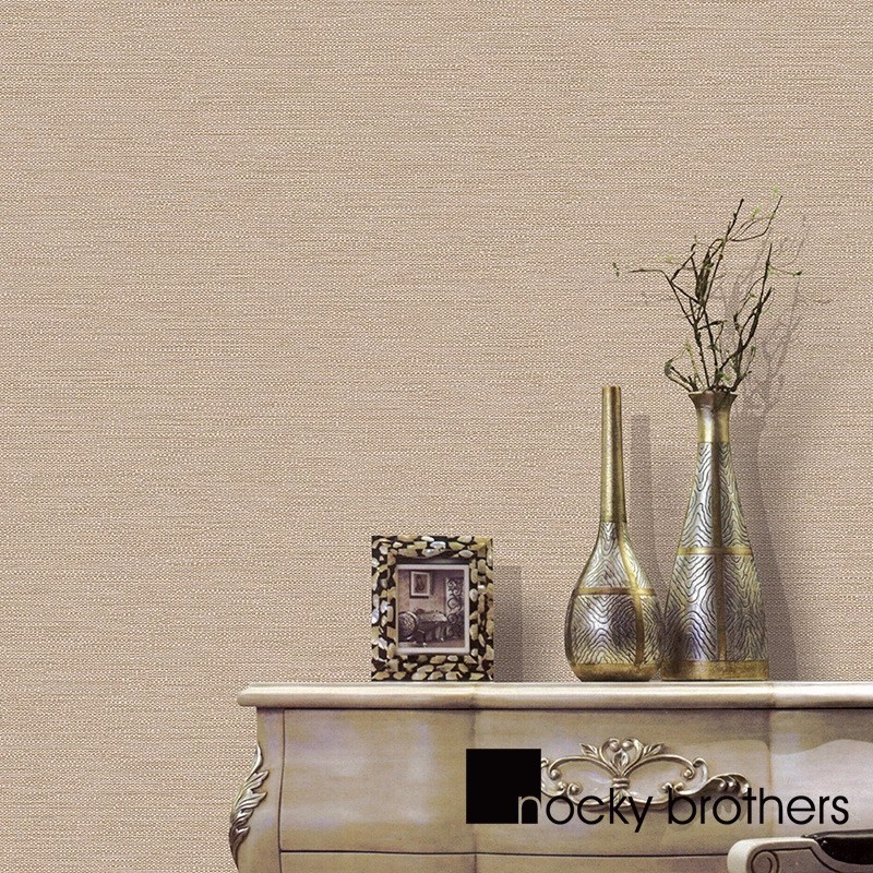 Plain and simple linen dot non-woven wallpaper for living room