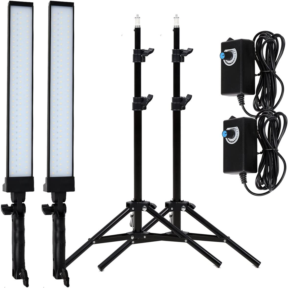 Camera Photo LED Studio Handheld Photography Light Dimmable White Lighting 24W Aluminum LED Tripod Fill Light With Stand