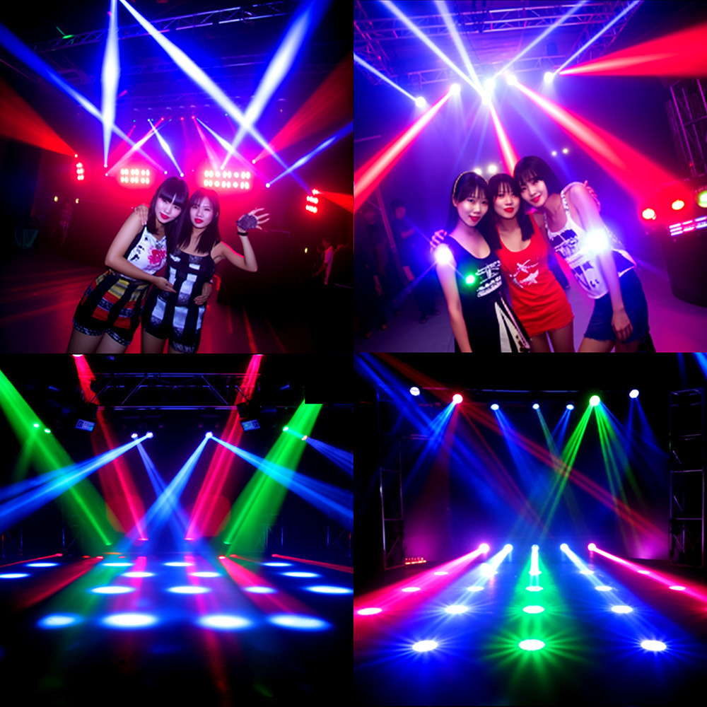 Mini Led Spider Light 8*3w Rgbw 4in1 Dmx 512 Disco Light Moving Head Dj Equipment 8eye Spider Beam