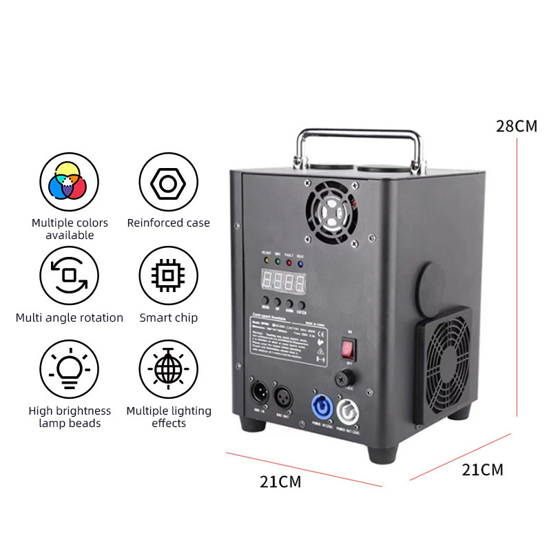 Remote Control Safe Cold Pyro Sprak Fireworks Machine Special Effect Fountain Waterfall Sparkler Cold Spark Machine