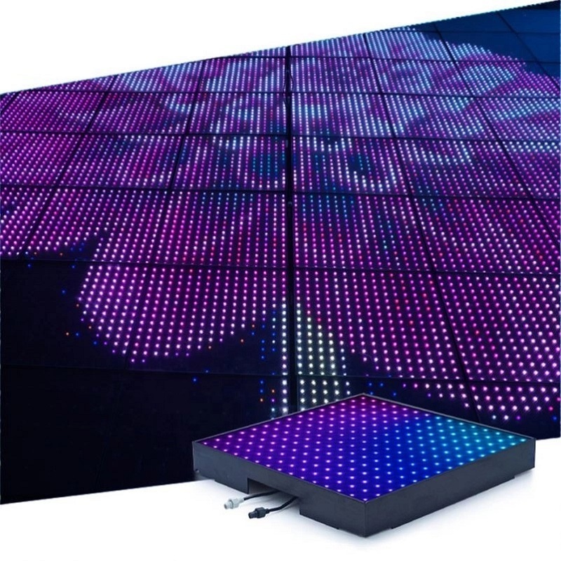 Waterproof Magnet Mirror Infinite 3d Led Dance Floor Rgb 3in1 Panels Mats Tiles For Nightclub Dj T Show Wedding Decoration