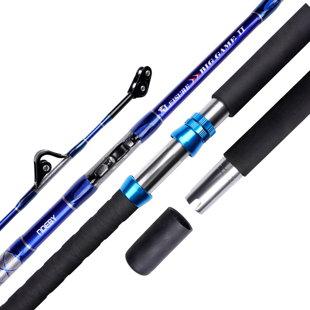 NOEBY Big Game ProII Fishing Rods Bent Aluminum Butt Fishing Rods for Live Bait Bottom Fishing