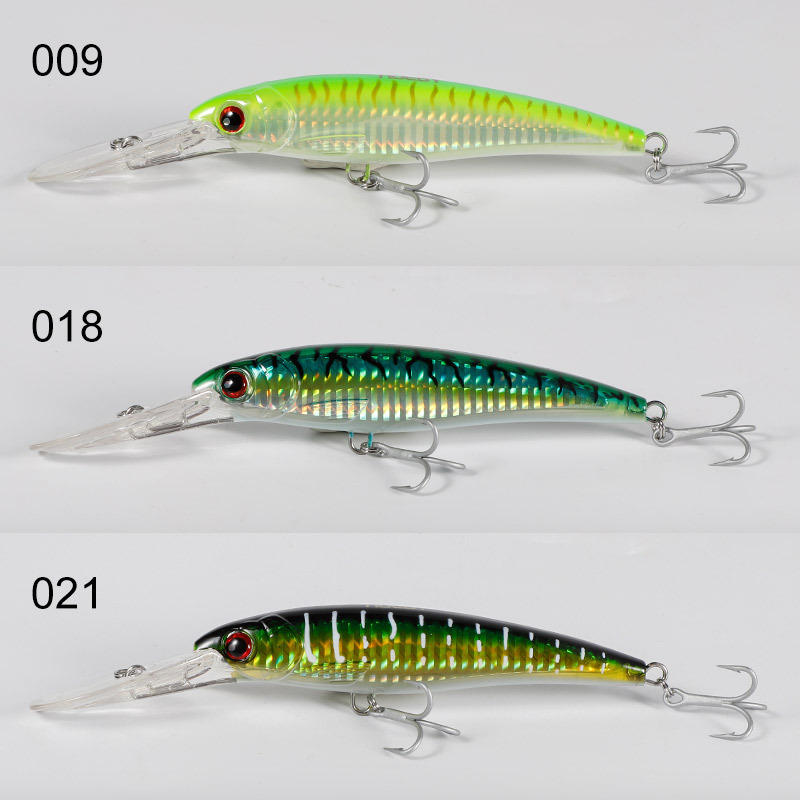 NOEBY 140mm 52g Artificial Minnow Lures Fishing Hard Bait Wobbler Bass Stick Baits Long Lip Minnow Isca for Tuna, Trout, GT