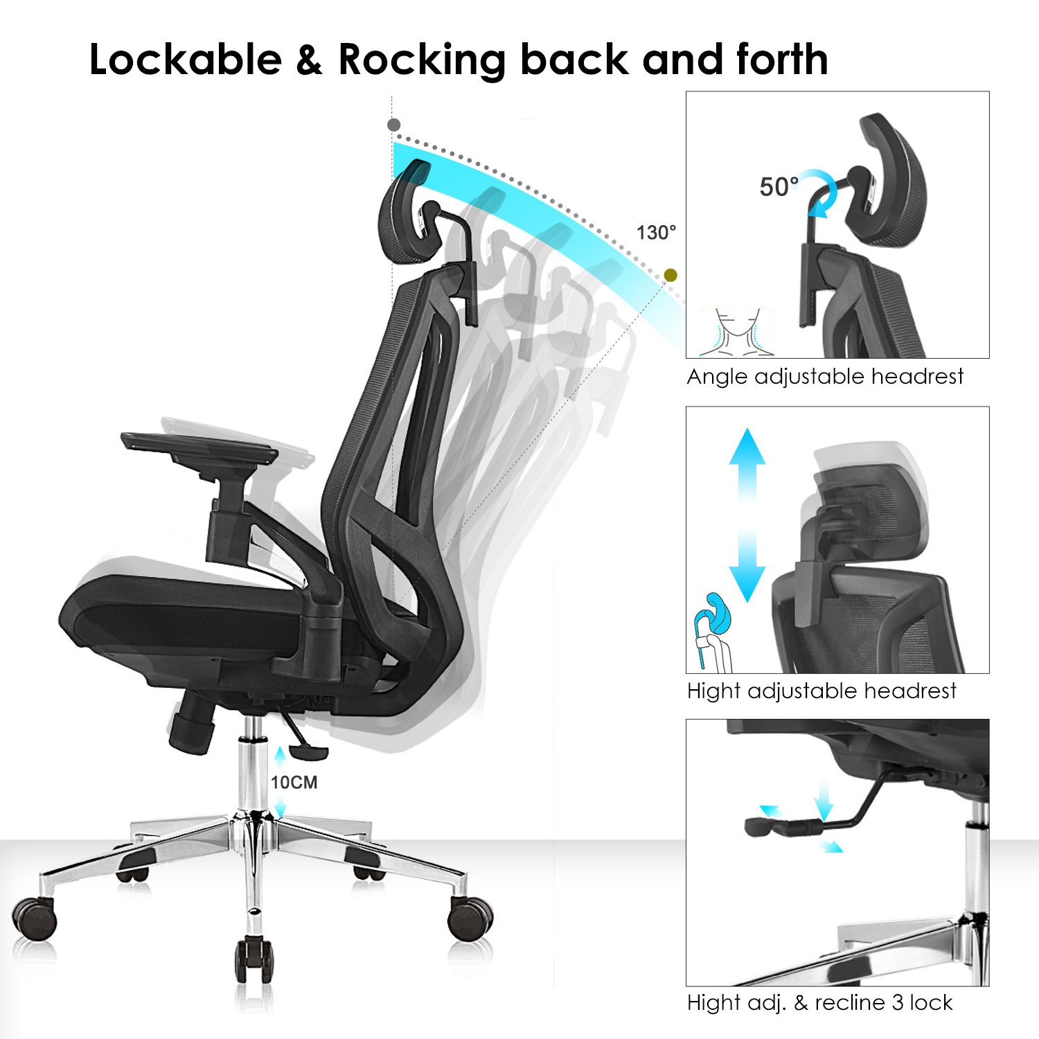 NOEL bifma executive factory price furniture design sillas de oficina computer mesh ergonomic office chair chairs