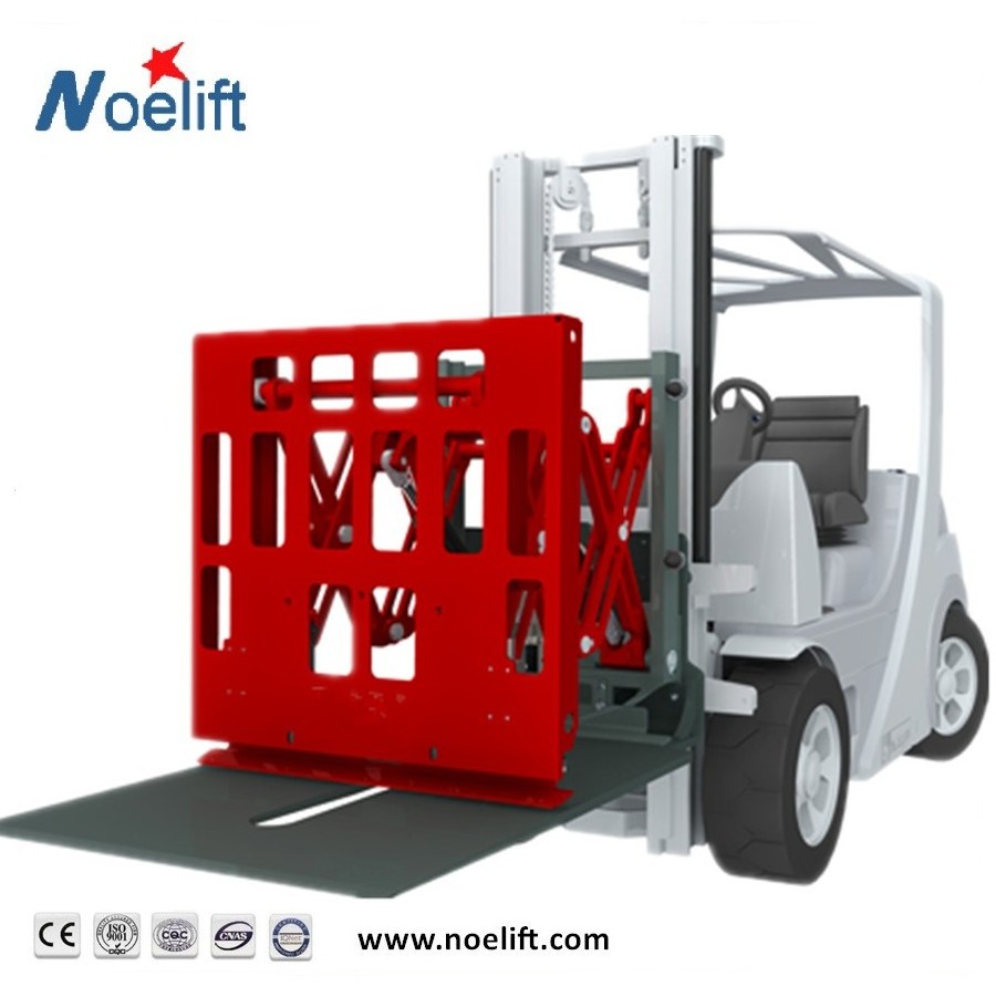 2-3.5tons 4.5meters Triple Mast Attach Side Shifte Pusher Puller Diesel Forklift