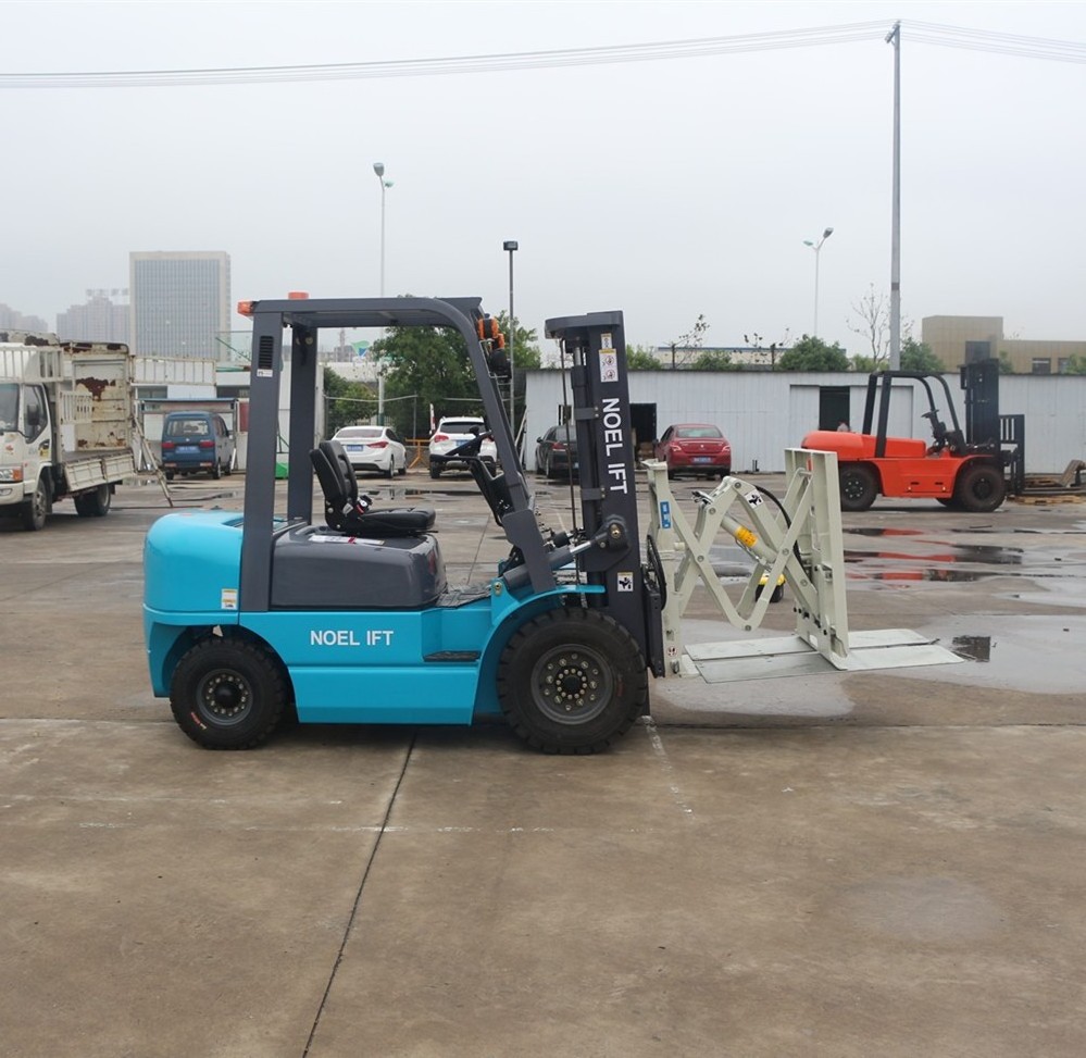 2-3.5tons 4.5meters Triple Mast Attach Side Shifte Pusher Puller Diesel Forklift