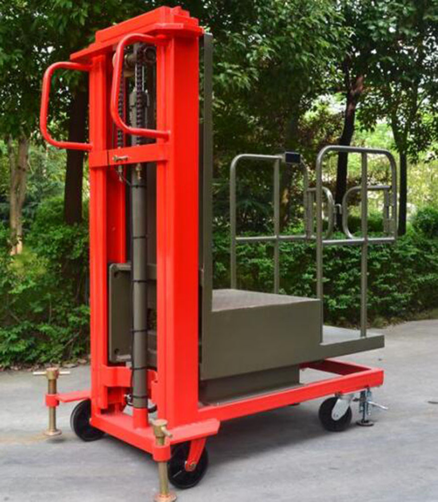 300 kg  electric stair climbing trolley  semi-electric self-load order picker forklift