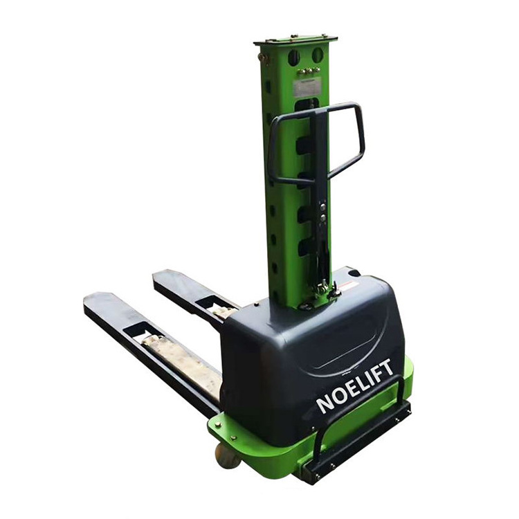 Portable 500Kg Self loading Automatic Lift Electric manual hand stacker forklift automatic stacker