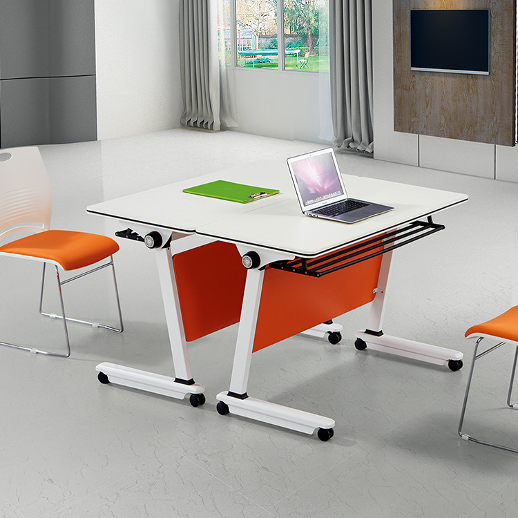 GuanDong office furniture metal legs conference table desk expandable meeting room folding tables and chairs for events