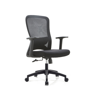 Cheap  Furniture Fabric Mesh Back  Meeting Office Home Adjustable Full Lumbar Support Swivel Luxury White Office Chairs