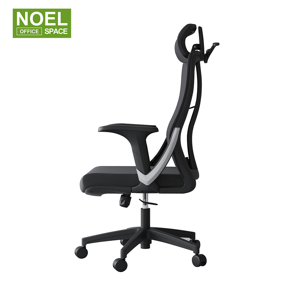 China Manufacture Modern Ergonomic Swivel Computer Home Office Chair With Black Mesh Fabric