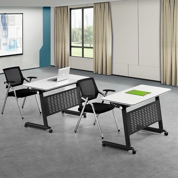 GuanDong office furniture metal legs conference table desk expandable meeting room folding tables and chairs for events